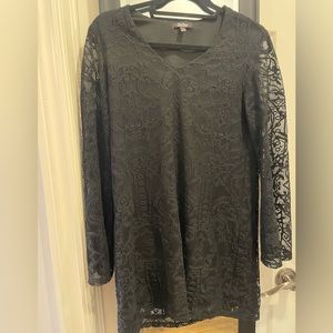 BeBop Black Lace Shift Dress Sz Medium